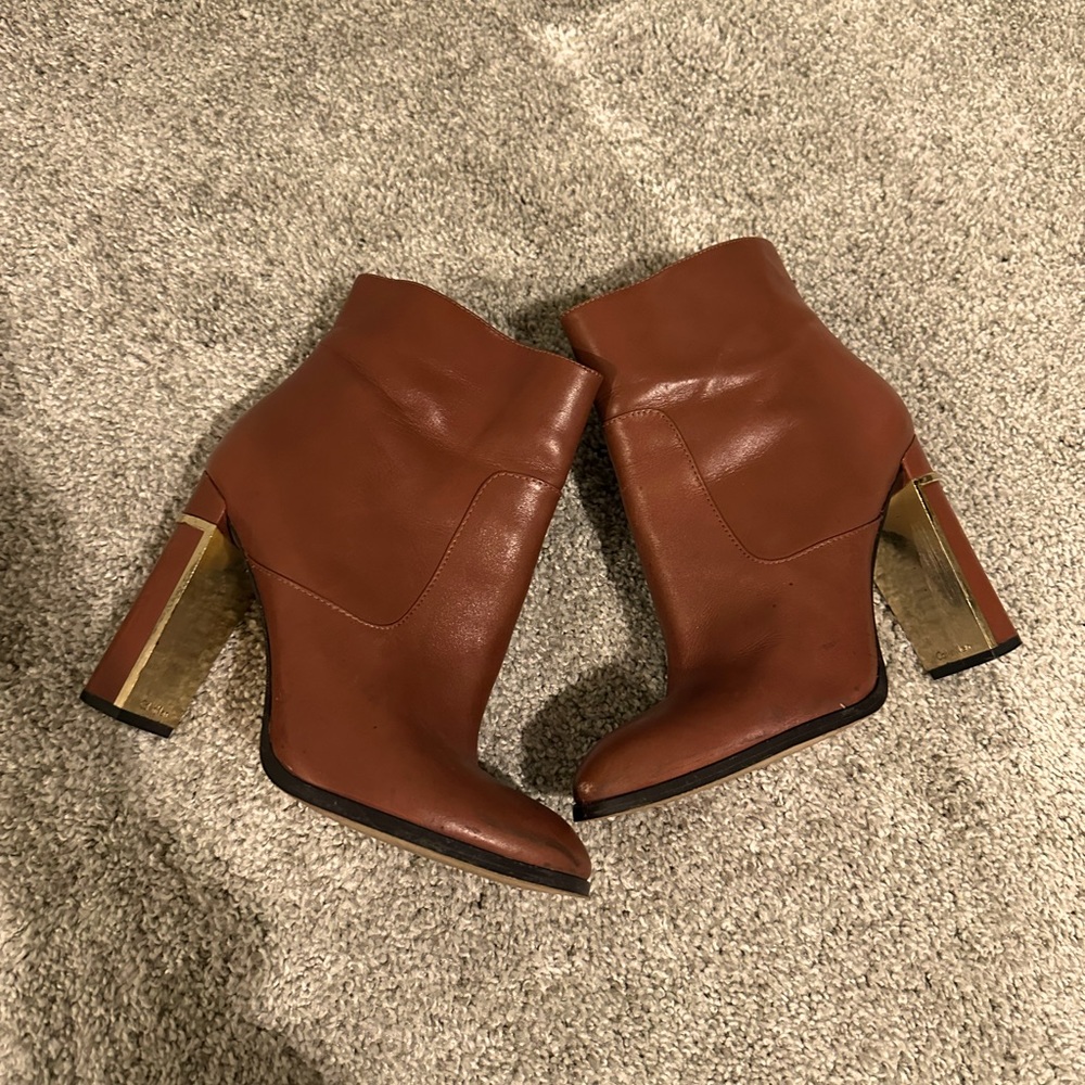 Calvin Klein Leather Booties